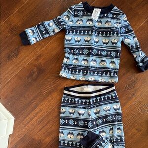 Cozy Blue Patterned Kids Pajamas